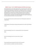BUNDLE FOR BCMB 311 EXAMS with UPDATED Questions AND 100&percnt; Correct Answers