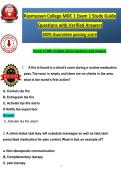 Rasmussen College MDC 1 Exam 1 Study Guide &lpar;2026&sol;2027&rpar; Questions with Verified Answers 100&percnt; Guarantee passing score
