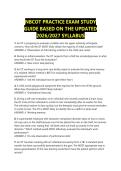 NBCOT PRACTICE EXAM STUDY &NewLine;GUIDE BASED ON THE UPDATED &NewLine;2026&sol;2027 SYLLABUS 