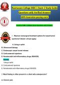 Rasmussen College MDC 1 Exam 2 Study Guide &lpar;2026&sol;2027&rpar; Consist of 300&plus; multiple choice Questions with Verified Answers 100&percnt; Guarantee passing score