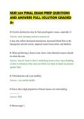 NUR 509 FINAL EXAM PREP QUESTIONS&NewLine;AND ANSWERS FULL SOLUTION GRADED&NewLine;A&plus;