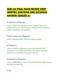 NUR 509 FINAL EXAM REVIEW SHEET&NewLine;VERIFIED QUESTIONS AND ACCURATE&NewLine;ANSWERS GRADED A