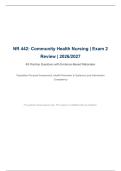 NR 442 Community Health Nursing Exam 2 Review &lpar;2026&sol;2027&rpar; &ndash; Population-Focused Assessment&comma; Health Promotion&comma; and Systems-Level Intervention Competency &vert; 60 Practice Questions with Evidence-Based Rationales