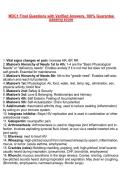 MDC1 Final Exam &lpar;2026&sol;2027&rpar; Consist of 200&plus; multiple choice Questions with Verified Answers 100&percnt; Guarantee passing score