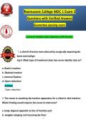 Rasmussen College MDC 1 Exam 2 &lpar;2026&sol;2027&rpar; Consist multiple choice Questions with Verified Answers 100&percnt; Guarantee passing score