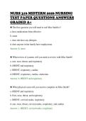 NURS 316 MIDTERM 2026 NURSING&NewLine;TEST PAPER QUESTIONS ANSWERS&NewLine;GRADED A&plus;&NewLine;