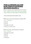 NURS 316 MIDTERM 2026 TEST&NewLine;BANK COMPLETE QUESTIONS&NewLine;SOLUTIONS GRADED A&plus;