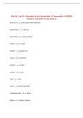 BIO 168 - Lab 01 - Orientation to the Human Body - K&period; Pescosolido &vert; UPDATED Questions with 100&percnt; Correct Answers