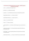 BIO 168 Anatomy and Physiology Final Exam Study guide &vert; UPDATED Questions with 100&percnt; Correct Answers&NewLine;