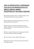 NURS 334 MIDTERM REVIEW COMPREHENSIVE&NewLine;EXAM 2026 EXAM PREPARATION PACK KEY&NewLine;MEDICAL SURGICAL NURSING&NewLine;PATHOPHYSIOLOGY AND SAMPLE QUESTIONS