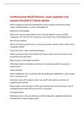 Cardiovascular NCLEX Practice Exam questions and&NewLine;answers Graded A&plus;&vert; latest update&NewLine;Which medication should be withheld for 24 hours before and 48 hours after&NewLine;cardiac catheterization in a client with diabetes&quest;&NewLine;Metformin &lpar;Glucophage&rpar;&NewLine;What is the correct