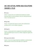 AIC 300 ACTUAL PAPER 2026 SOLUTIONS &NewLine;GRADED A PLUS