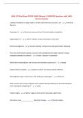 BMD 252 Final Exam STUDY GUIDE &lpar;Ravine&rpar; &vert; UPDATED Questions with 100&percnt; Correct Answers