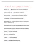BMD 252 Ravine Exam 4 studyguide &vert; UPDATED Questions with 100&percnt; Correct Answers