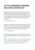 AIC 300 COMPREHENSIVE ASSESSMENT &NewLine;2026 CORRECT RESPONSES SET