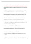 BMD 252 Ravine Final Exam &vert; UPDATED Questions with 100&percnt; Correct Answers&NewLine;