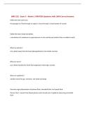 BMD 252 - Exam 3 &ndash; Ravine &vert; UPDATED Questions with 100&percnt; Correct Answers&NewLine;
