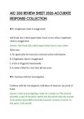 AIC 300 REVIEW SHEET 2026 ACCURATE &NewLine;RESPONSE COLLECTION