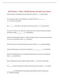 BMD 252 Exam 1 &ndash; Ravine &vert; UPDATED Questions with 100&percnt; Correct Answers&NewLine;