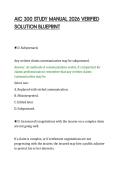AIC 300 STUDY MANUAL 2026 VERIFIED &NewLine;SOLUTION BLUEPRINT 