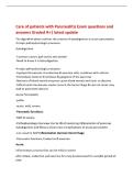 Care of patients with Pancreatitis Exam questions and&NewLine;answers Graded A&plus;&vert; latest update&NewLine;The algorithm above outlines the process of autodigestion in acute pancreatitis&period;&NewLine;4 major pathophysiologic processes&colon;&NewLine;Autodigestion&NewLine;-Common causes&colon; gall stones and 