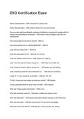 EKG Certification Exam 2026&sol;2027 Questions And Correct  Detailed  Answers With Rationales&NewLine;