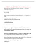 BMEG 455 Final Exam &vert; UPDATED Questions with 100&percnt; Correct Answers&NewLine;