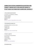 CORRECTION SYSTEM EXAMINATION QUESTIONS AND &NewLine;CORRECT ANSWER WITH EXPLANATION GRADED A&plus; &NewLine;STUDY GUIDE 