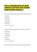 PHYS 261 MIDTERM EXAM TEST BANK&NewLine;COMPLETE QUESTIONS AND ANSWERS&NewLine;EXPERT REVIEW GRADED A&plus;
