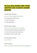 PN 2002 FINAL REVIEW SHEET TESTED&NewLine;QUESTIONS AND ACCURATE ANSWERS&NewLine;UPDATED
