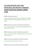 AIC EXAM PACKAGE 2026 CORE &NewLine;KNOWLEDGE AND INDUSTRY STANDARDS &NewLine;REVIEW QUESTIONS ANSWERS VERIFIED &NewLine;GUIDE 