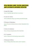 PPLE REVIEW SHEET TESTED QUESTIONS&NewLine;AND ACCURATE ANSWERS UPDATED&NewLine;