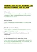 PPLE TEST BANK ACTUAL QUESTIONS AND&NewLine;VERIFIED RESPONSES FULL SOLUTION