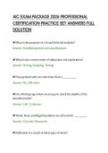 AIC EXAM PACKAGE 2026 PROFESSIONAL &NewLine;CERTIFICATION PRACTICE SET ANSWERS FULL &NewLine;SOLUTION 