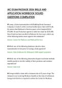 AIC EXAM PACKAGE 2026 SKILLS AND &NewLine;APPLICATION WORKBOOK SOLVED &NewLine;QUESTIONS COMPILATION 