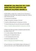 PROMETRIC CNA PRACTICE TEST STUDY&NewLine;GUIDE PRACTICE QUESTIONS AND&NewLine;COMPLETE SOLUTIONS GRADED A&plus;