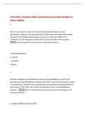 Chemistry- Enzymes Exam questions and answers Graded A&plus;&NewLine;latest update&NewLine;d&NewLine;There is an increase in the serum levels of amylase and lipase in acute&NewLine;pancreatitis&period; However&comma; the elevated level of lipase persists longer than amylase&period;&NewLine;Elevated levels of lipas