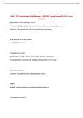 BMSC 207 Exam Human Body Systems&vert; UPDATED Questions with 100&percnt; Correct Answers&NewLine;