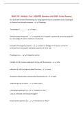 BMSC 207 - Module 1 Test &vert; UPDATED Questions with 100&percnt; Correct Answers&NewLine;