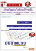 Solution Manual for Foundations of Business 7th Edition by William M&period; Pride &vert; Complete Chapter Solutions&comma; Business Concepts Review & Verified Answers 2026&ndash;2027