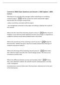 Commerce 1MA3 Exam Questions and Answers &vert; 2026 Update &vert; 100&percnt;&NewLine;Correct&period;&NewLine;What factors are considered by managers before embarking on a marketing&NewLine;research project&quest; -- will the research be useful and provide insights&NewLine;beyond what the managers already know