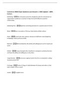 Commerce 1MA3 Exam Questions and Answers &vert; 2026 Update &vert; 100&percnt;&NewLine;Correct&period;&NewLine;Marketing -Set of business practices designed to plan for and present an&NewLine;organization's products or services in ways that build effective customer&NewLine;relationships