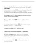 Commerce 1MA3 final Exam Questions and Answers &vert; 2026 Update &vert;&NewLine;100&percnt; Correct&period;&NewLine;Business-to-business marketing -the process of buying and selling goods or&NewLine;services to be used in the production of other goods and services&comma; for&NewLine;consumption by the buying or