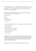 BPK 140 Mental Health Exam &vert; UPDATED Questions with 100&percnt; Correct Answers&NewLine;