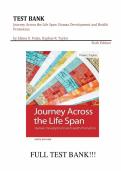 Test bank for Journey Across the Life Span&colon; Human Development and Health Promotion all pqges covered with test questions and answers guide A&plus;