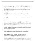 Commerce 1MA3 - final Exam Questions and Answers &vert; 2026 Update &vert;&NewLine;100&percnt; Correct&period;&NewLine;B2B -business to business&comma; the process of selling merchandise or services&NewLine;from one b