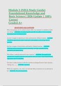 Module 1 &lpar;NHA Study Guide&rpar; &NewLine;Foundational Knowledge and &NewLine;Basic Science&vert; 2026 Update &vert; 100&percnt; &NewLine;Correct &NewLine;Graded A&plus;  