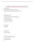 BSC 2085 Unit 4 &vert; UPDATED Questions with 100&percnt; Correct Answers&NewLine;