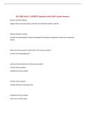 BSC 2085 Unit 4 &vert; UPDATED Questions with 100&percnt; Correct Answers&NewLine;