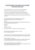 CMN 548 MODULE 3 QUESTIONS AND ANSWERS &NewLine;WITH SOLUTIONS 2026 